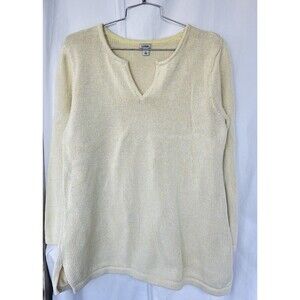 L.L. Bean Butter Yellow Chunky Knit Pullover Top Women’s Size 3X Thick Grandma